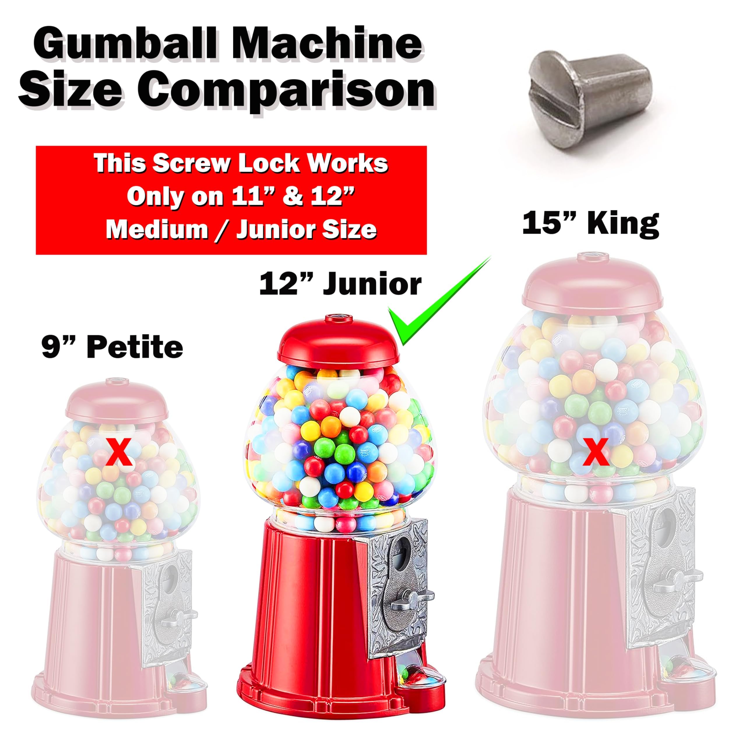 Amazon.com: Screw Lock for Carousel or Great Northern Gumball and